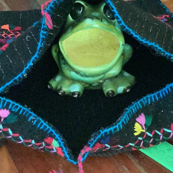 π BlACK COLORFUL SHEEP Wool Tapestry Messenger Morral Bag - Picture 3 of 16